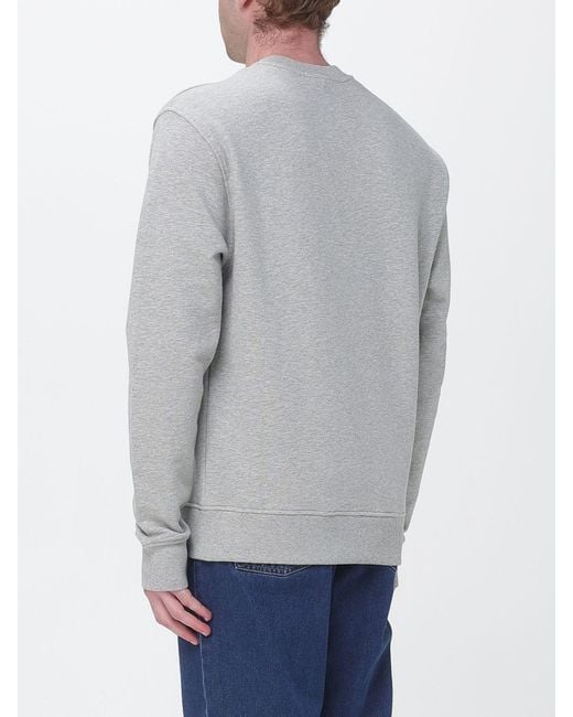 Sudadera De Cuello Redondo De Algodón AMI de hombre de color Gray