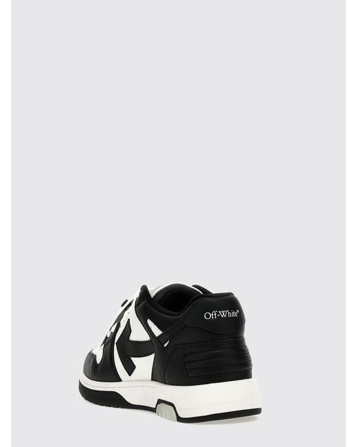 Off-White c/o Virgil Abloh White Out Of Office Bicolor Smooth Leather Low-Top Sneakers With Tag for men