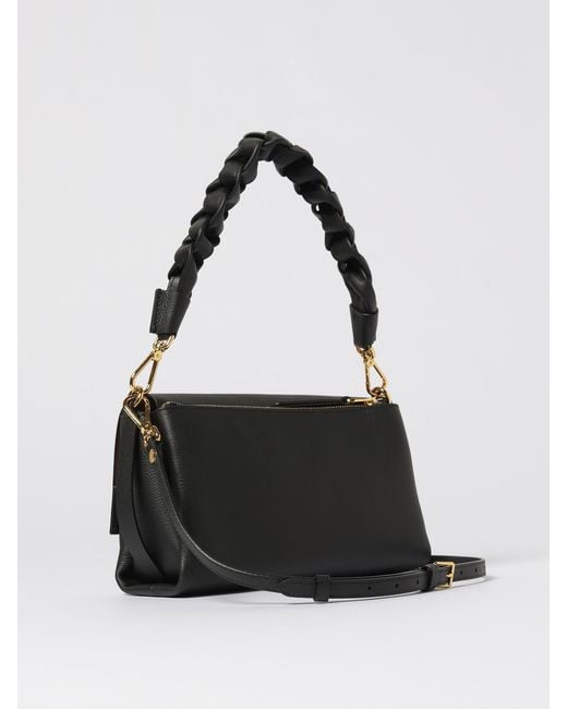 Coccinelle Black Boheme Grained Leather Bag