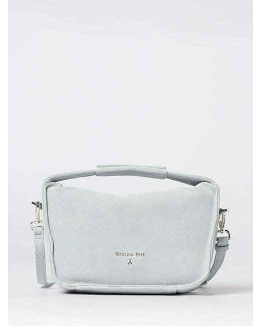 Patrizia Pepe Gray Suede Bag