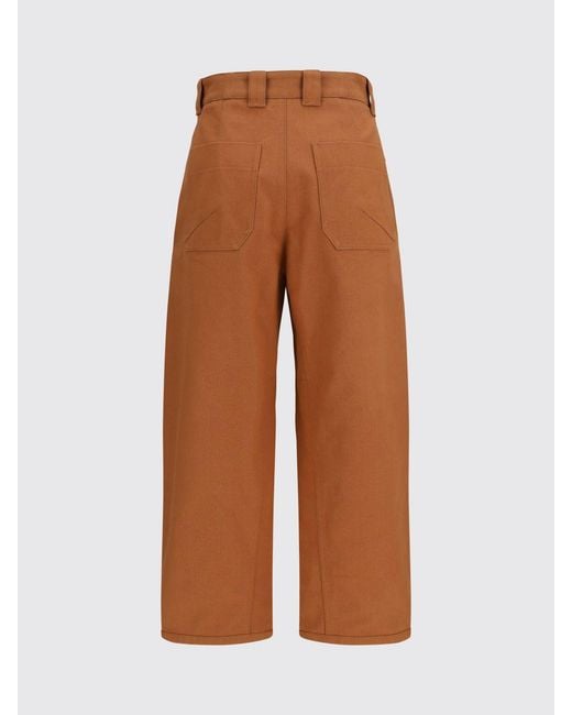 Chloé Pink ChloÉ High-Waisted Wide-Leg Cotton Trousers With Slant Pockets
