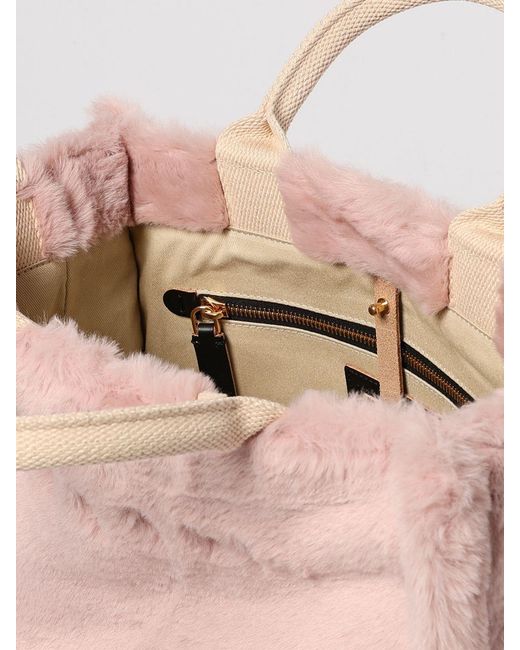 Marni Pink Faux Fur Bag