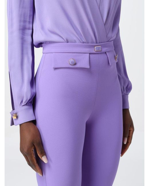 Pantalón Elisabetta Franchi de color Purple