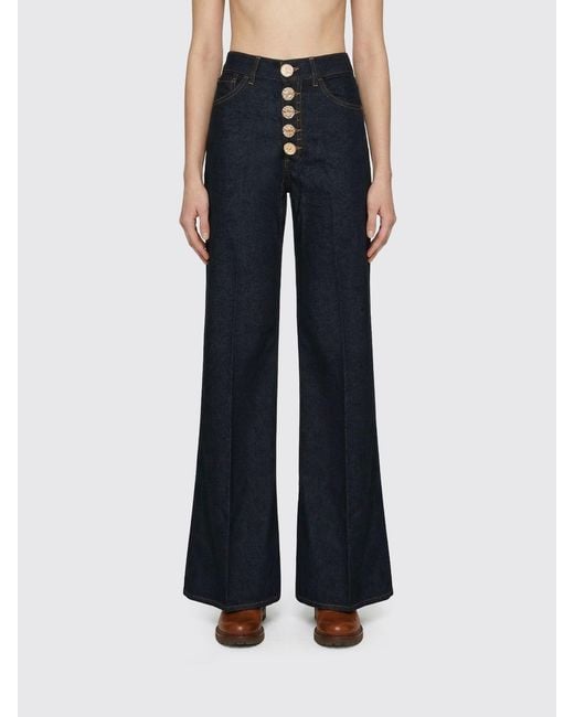 Dondup Blue Flared Denim Jeans