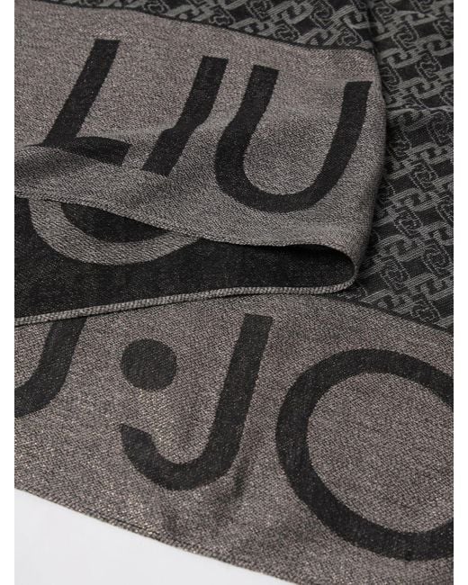Liu Jo Gray Neck Scarf