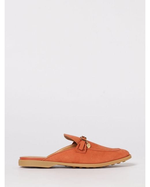 Tod's Brown Suede Slippers