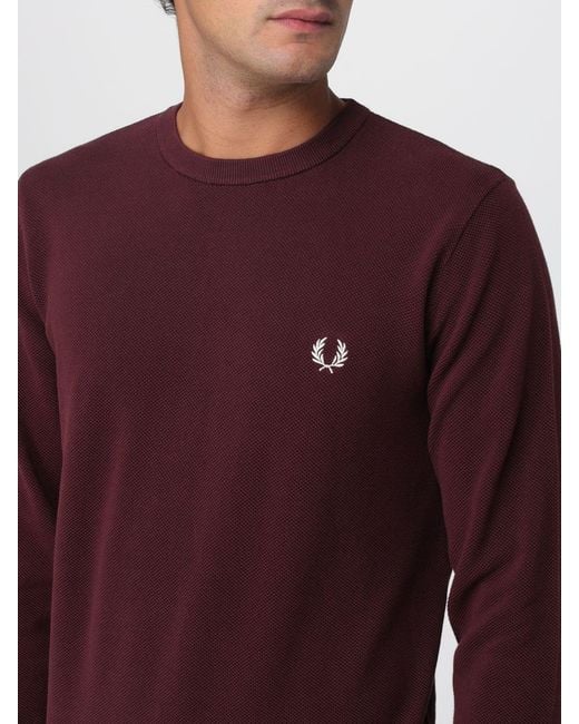 Fred Perry Purple Sweater for men