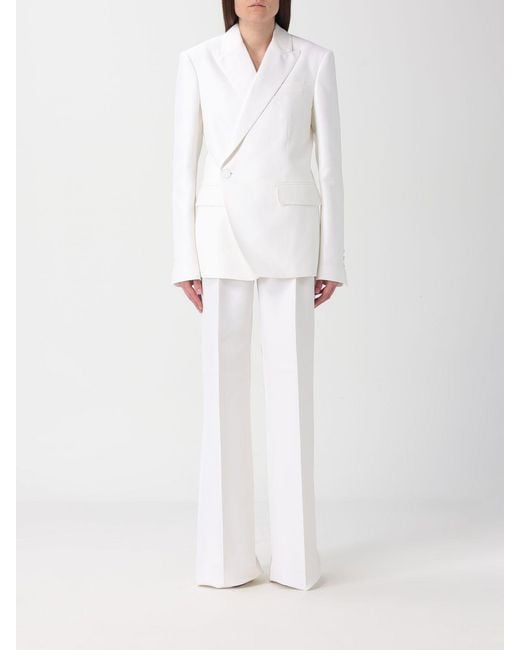 DSquared² White Single-Breasted Cotton Blend Suit
