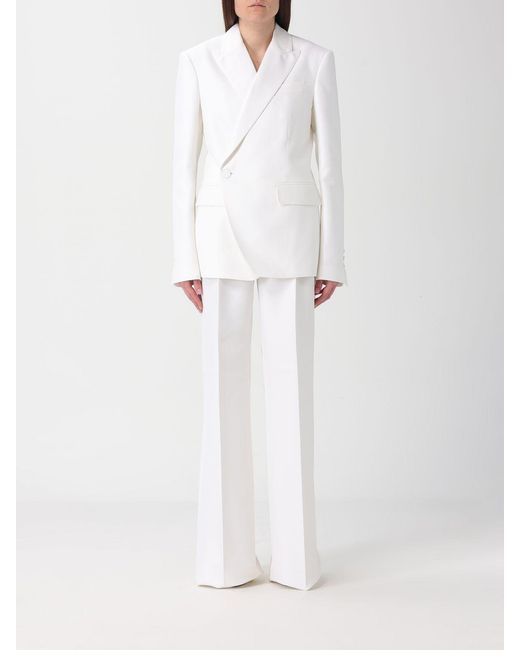DSquared² White Single-Breasted Cotton Blend Suit