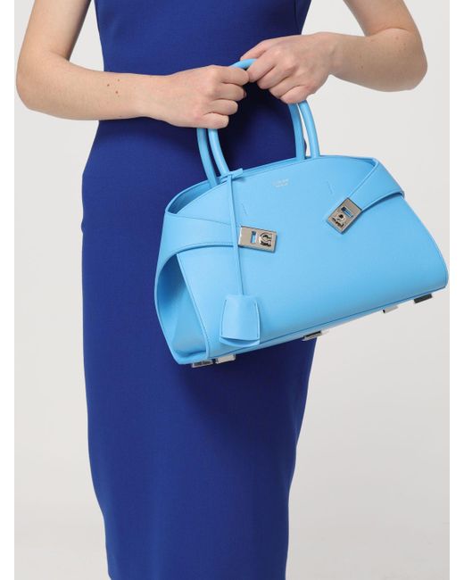 Ferragamo Blue Shoulder Bag