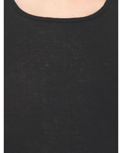 Rick Owens Black Cotton Top
