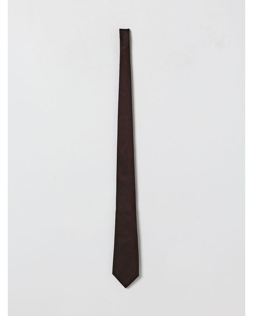 Zegna White Polka Dot Silk Tie for men