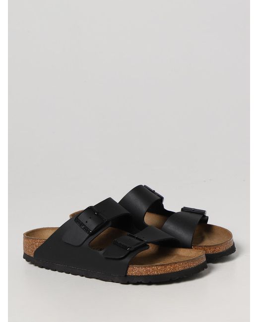 Birkenstock Black Arizona Birko-Flor Sandals