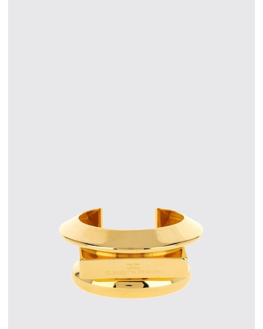 Elisabetta Franchi Metallic Brass Bracelet