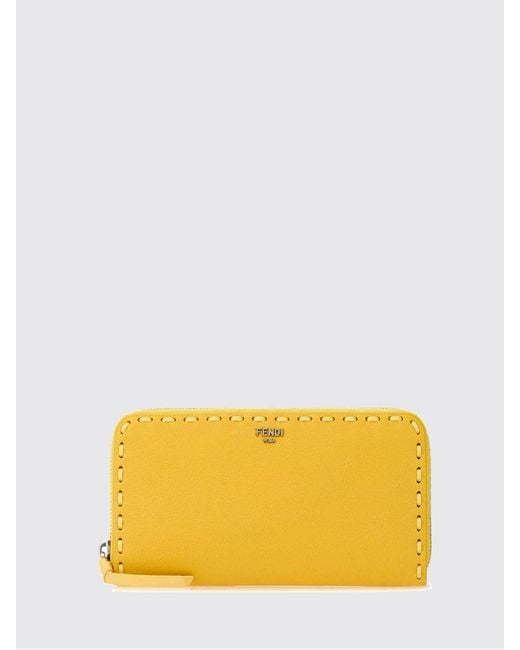 Fendi Yellow Wallet