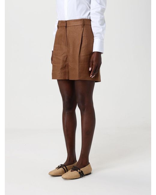 Brunello Cucinelli Natural Linen Shorts