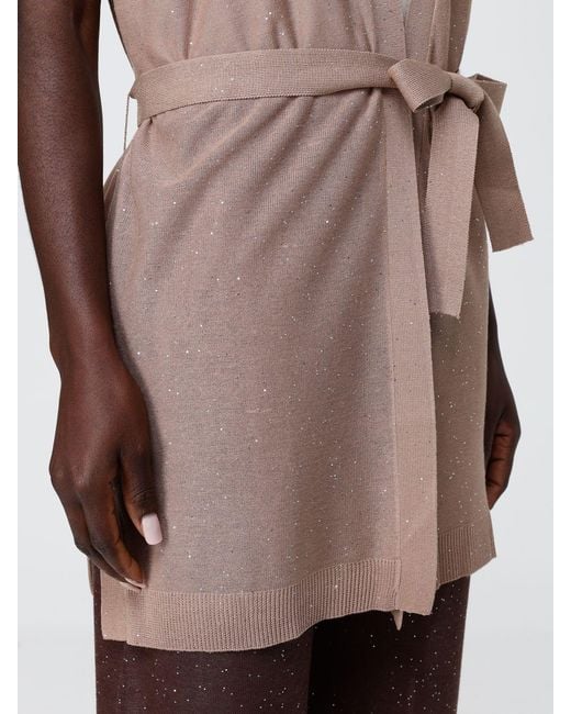 Kangra Natural Viscose Blend Cardigan With Sequins