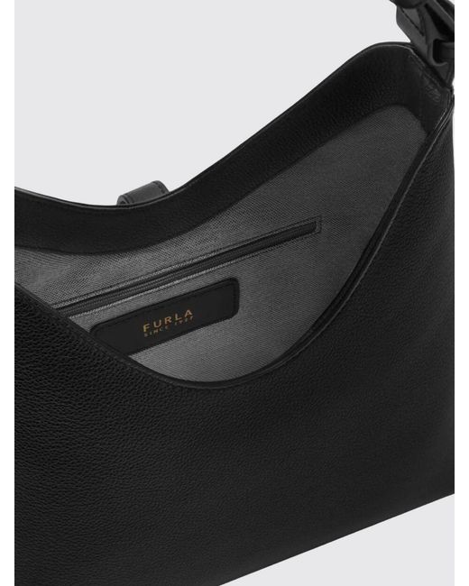 Furla Black Goccia S Shoulder Bag