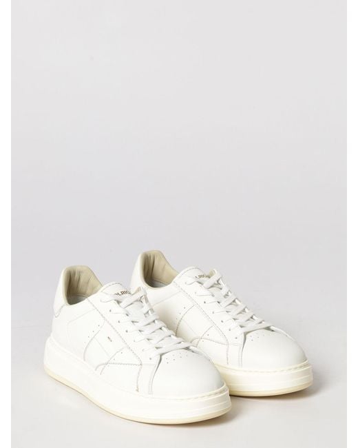 Woolrich White Arrow Leather Sneakers for men