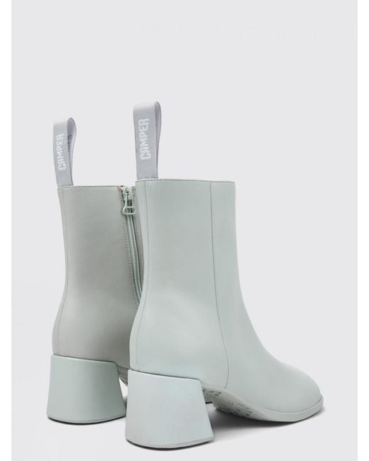 Camper White Kora Ankle Boots