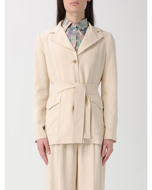 Etro Natural Viscose Robe Blazer