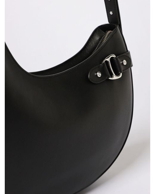 Ralph Lauren Black Tasha Large Leather Bag
