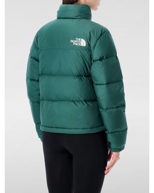 The North Face Green Nylon Jacket By With Logo