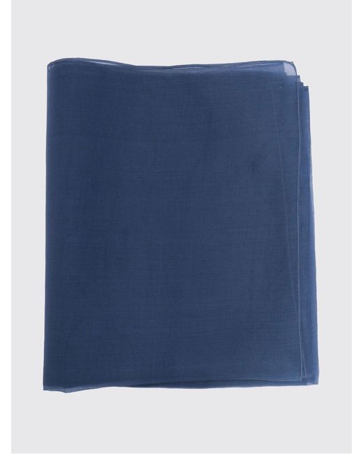 Max Mara Blue Silk Scarf for men
