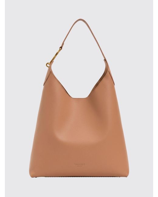 Twinset Brown Leather Bag