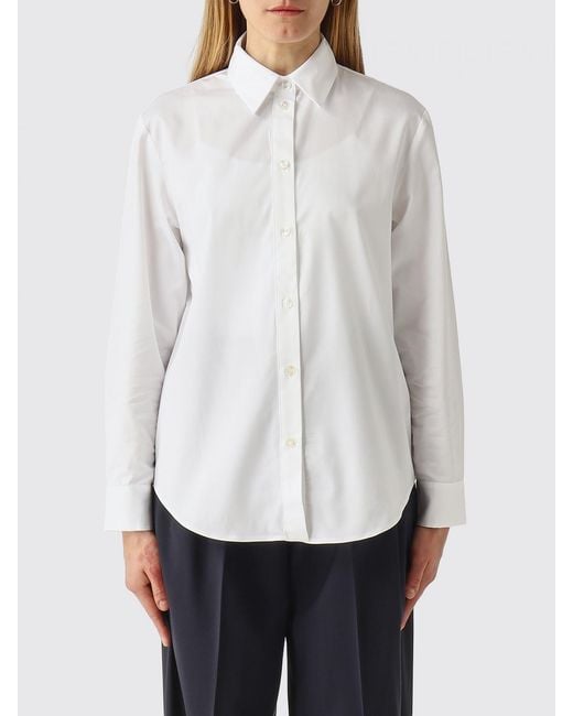Max Mara White Cotton Poplin Shirt