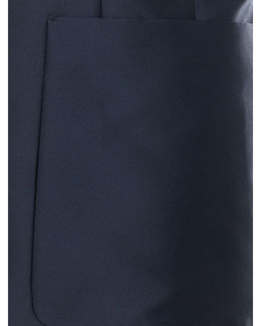 MM6 by Maison Margiela Blue Satin Vest