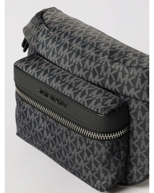 Michael Kors Black Monogram Mk Print Coated Canvas Belt Bag for men