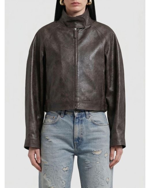 Low Classic Black Faux Leather Jacket