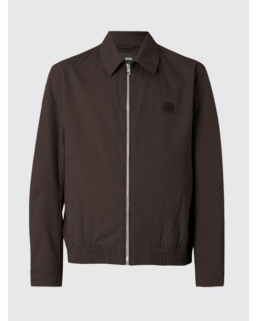 Boss Brown Cotton Jacket for men