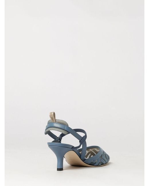 Fendi Blue Colibrì Lite Slingback Pumps