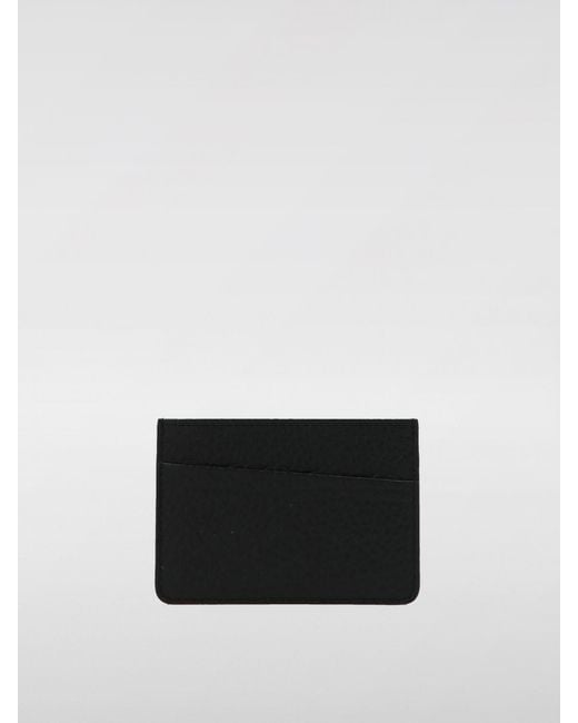 Maison Margiela White Grained Leather Card Holder for men