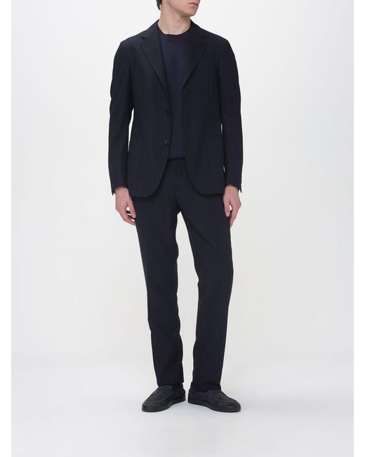 Lardini Blue Virgin Wool Dress for men