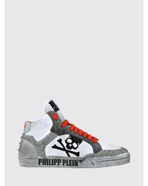 Philipp Plein White Retrokickz Tm High-Top Sneakers for men