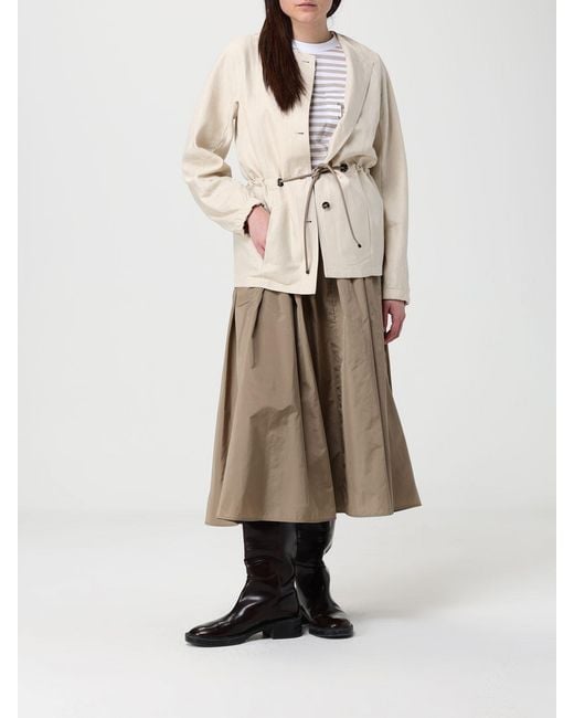 Max Mara Natural Silk Blend Midi Skirt