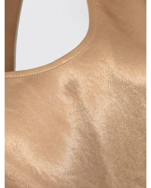 Max Mara Natural Satin Midi Dress