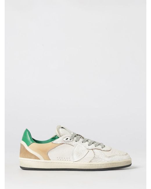 Philippe Model White Pgal Leather Sneakers for men