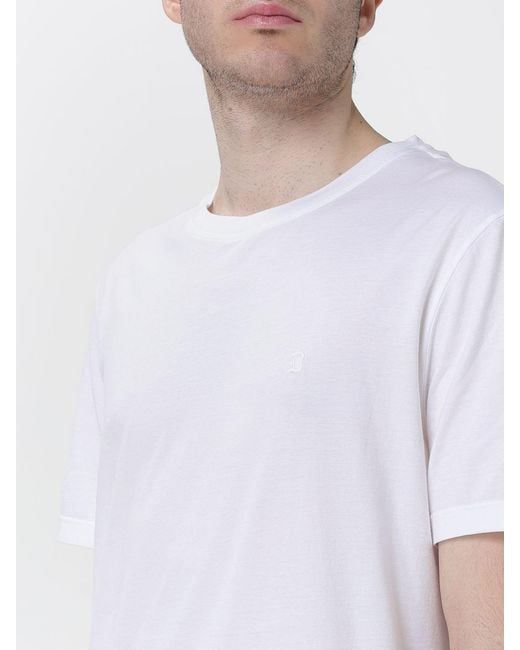Dondup White Basic Cotton T-Shirt for men