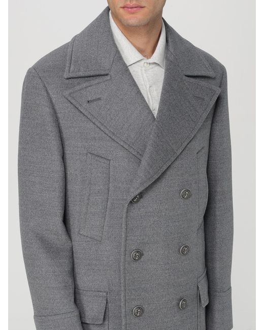 Brunello Cucinelli Gray Coat for men