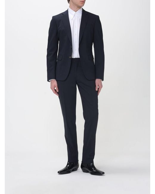 DSquared² Blue Single-Breasted Dress for men