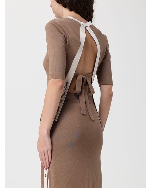 Elisabetta Franchi Brown Knit Top