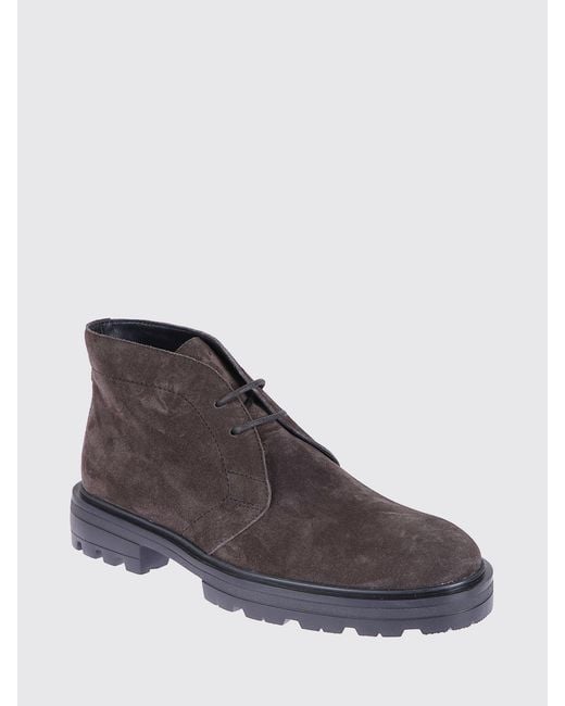 Hogan Brown H673 Suede Chukka Boot for men