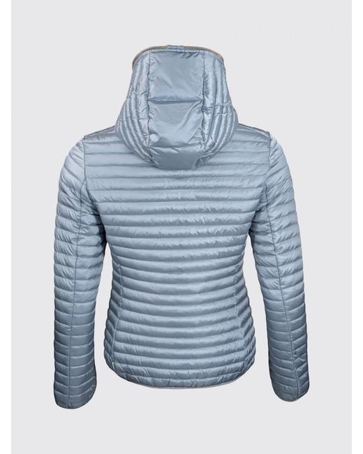 Save The Duck Blue Alexa Hooded Nylon Down Jacket