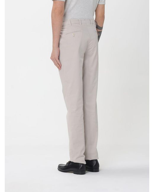 Brunello Cucinelli Natural Cotton Chino Trousers for men