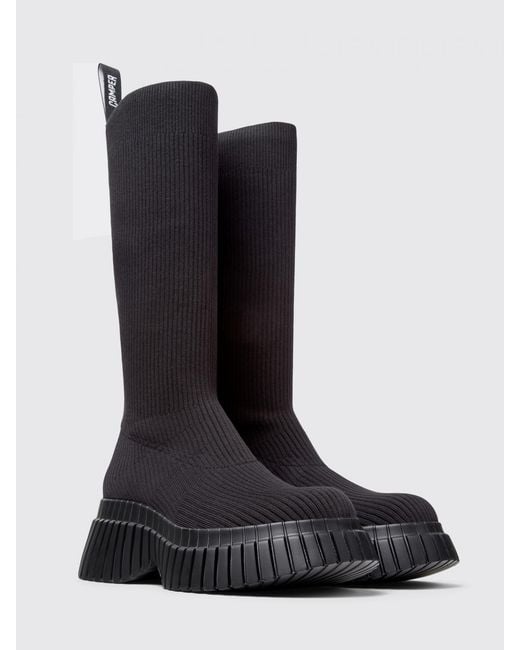 Camper Black Pix Bcn Lyocell Tencel Boots