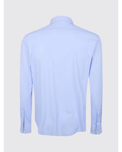 Rrd Blue Slim Fit Technical Polyamide Long-Sleeved Shirt for men